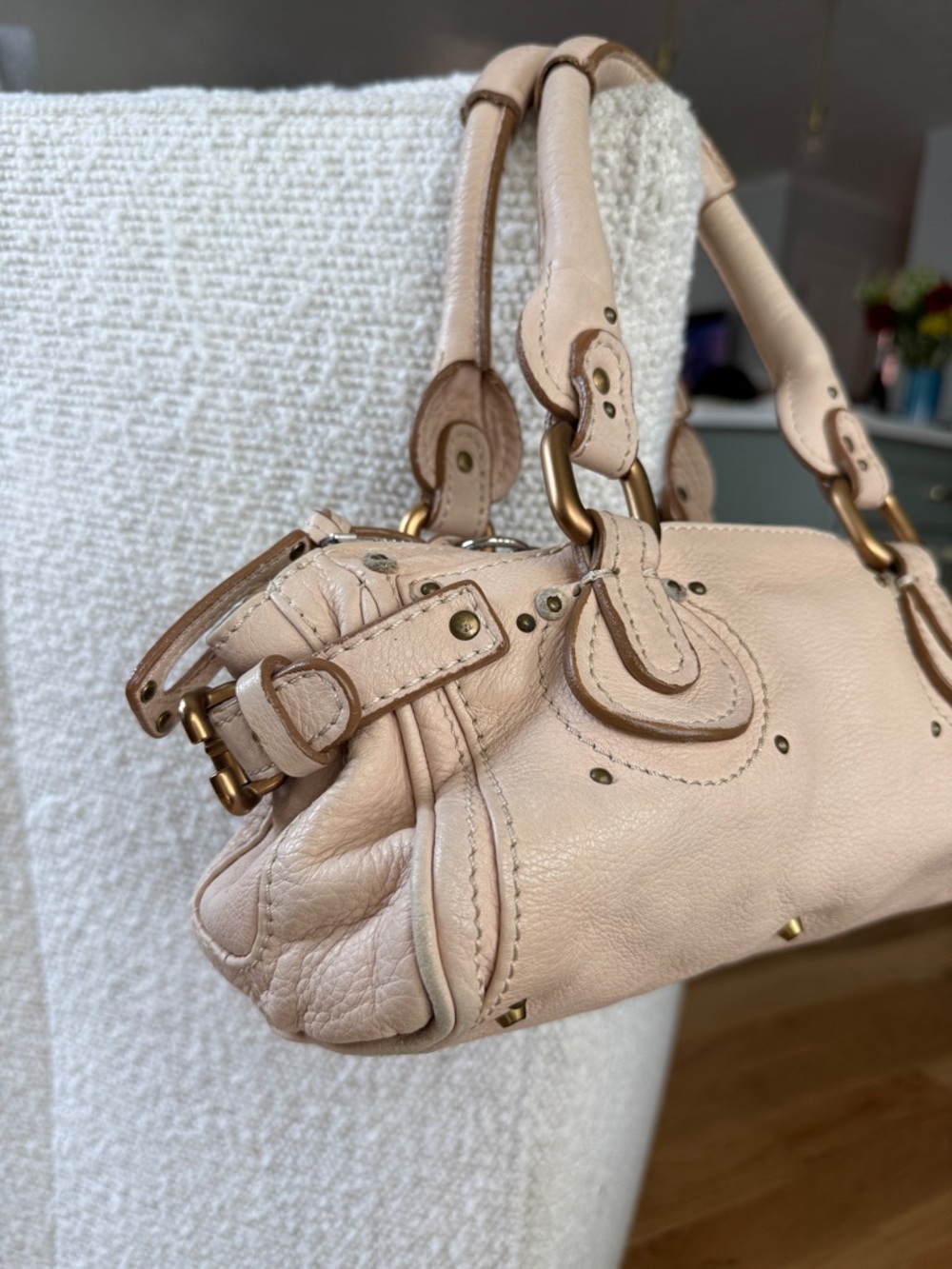 Vintage Chloe Light Pink Mini Leather Paddington - Picture 8 of 14
